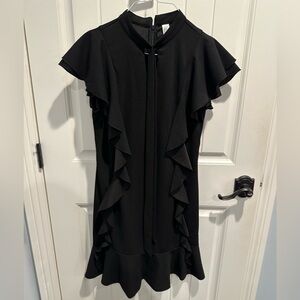 Black Dress with Ruffles